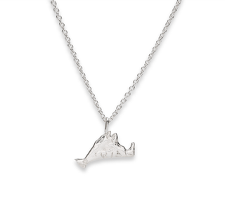 Martha's Vineyard Pendant Necklace in Sterling Silver on Chain