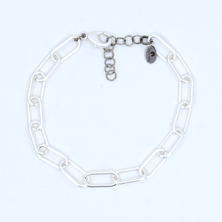 Matte Large Paperclip Chain Bracelet