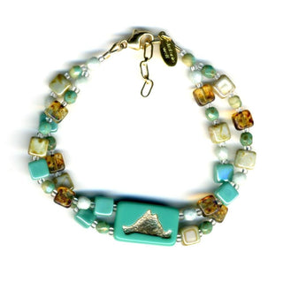 Martha's Vineyard Island Bracelet, 2-Strand