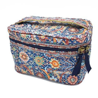 Mini Train Case, Cosmetic and Toiletry Organizer Zippered Travel Bag, in Assorted Colors