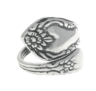 Sterling Silver Adjustable Spoon Ring