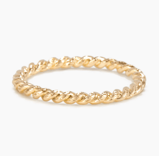 Nautical Gold Rope Ring