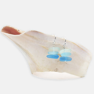 Seaglass Inspired Stack Earrings