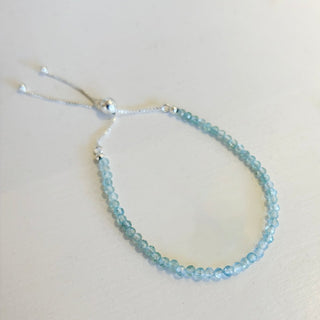 Apatite Gemstone Slide Bracelet