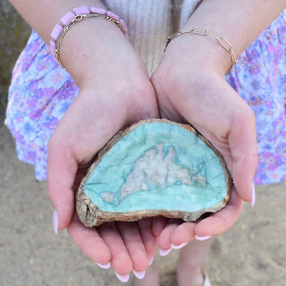 Martha's Vineyard Oyster Jewelry Dish, Collaboration with Grit and Grace and Laura Lobdell
