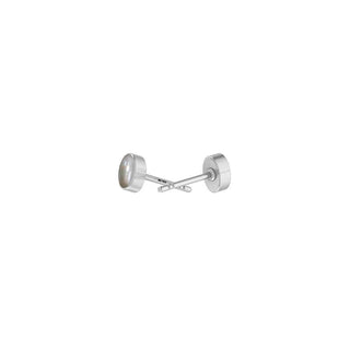 Freshwater Pearl Bezel Set Stud Earrings