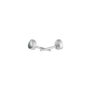 Freshwater Pearl Bezel Set Stud Earrings
