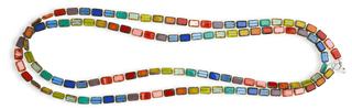 The Candyland Strand Collection | Long beaded necklace and jewelry collection in multicolor rainbow for Pride