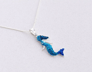 Mermaid Crystal pendant necklace