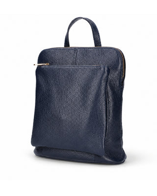Everyday Italian Leather Zippered Backpack
