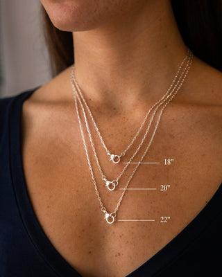 Paperclip Chain Mini Charm Holder Necklace