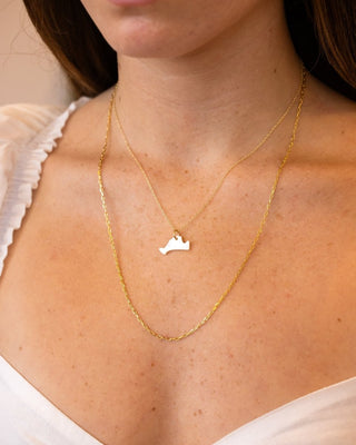 Mother of Pearl Martha's Vineyard Pendant Necklace