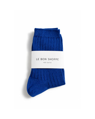 Cotton Ribbed Knit Socks