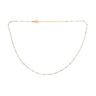 Colorful Enamel Gold Necklace