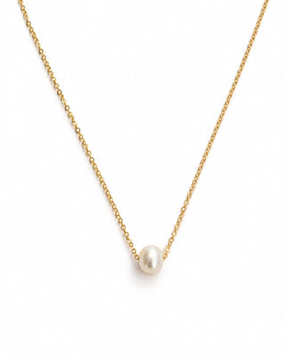 Freshwater Pearl Floating Pendant Necklace
