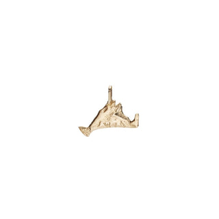 Mini Martha's Vineyard Island Charm, 14k Gold