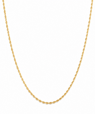 14k gold rope chain necklace
