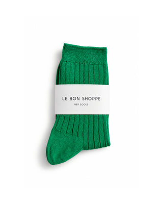 Cotton Ribbed Knit Socks