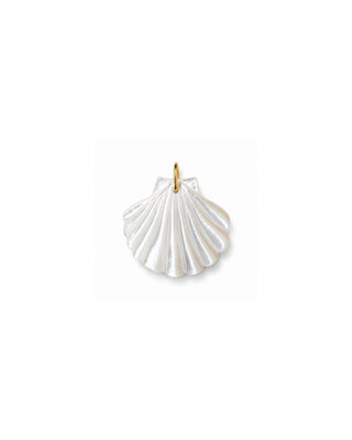 Statement Scallop Shell Charm, Mother of Pearl