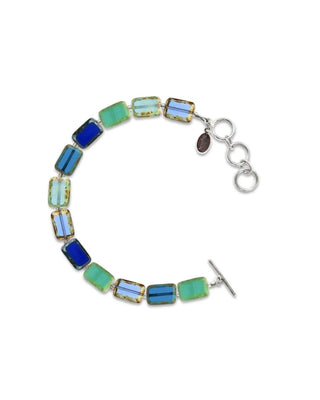 Ocean Mix Beaded Bracelet, Glass Beaded Bracelet