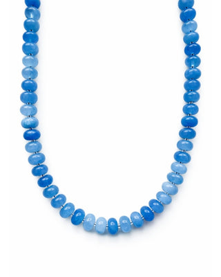 Hydrangea Blue Smoothie Beaded Necklace