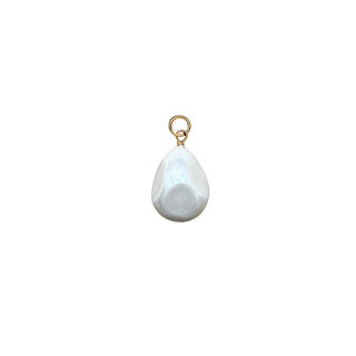 Chunky White Mother of Pearl Charm