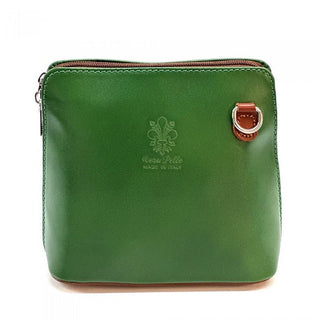 Mini Structured Italian Leather Crossbody Bag
