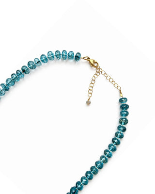 London Blue Topaz Strand with Labradorite Pendant, One-of-a-Kind