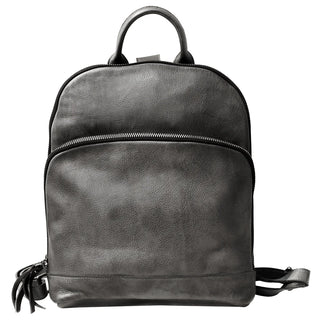 Double Pocket Leather Backpack, Aleks