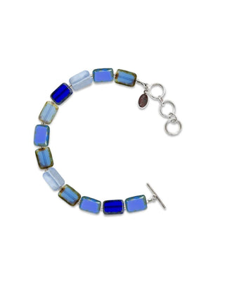 True Blue Beaded Bracelet, Glass Beaded Bracelet