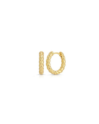 Twisted Rope Hoop Earrings