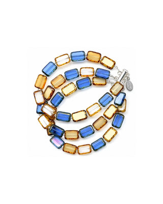 3-Strand Bracelet, Glass Beaded Bracelet, Trilogy
