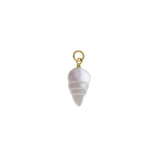 Mother of Pearl Conch Shell Charm