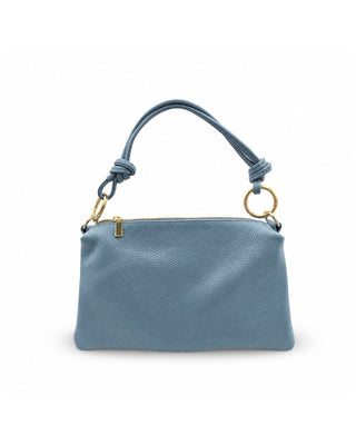 Knotted Shoulder Bag, Pebbled Italian Leather