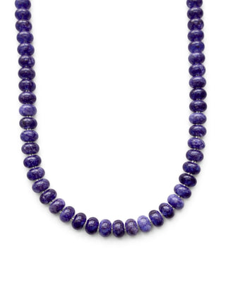 Violet Jade Smoothie Beaded Necklace