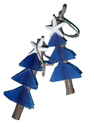 Mini Tree Seaglass Ornament