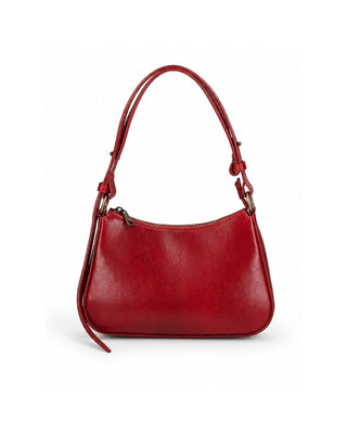 Italian Leather Structured Shoulder Bag
