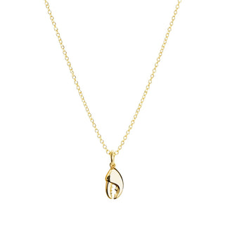 Gold Lobster claw pendant on a chain