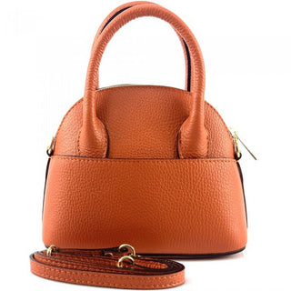 Small Top Handle Italian Leather Bag