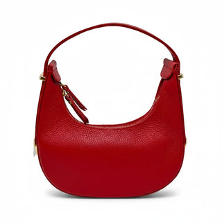 Red Half Moon Italian Leather Bag