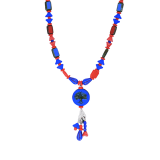 Last of the Boho Love Beads – Hydrangea & Coral Necklace