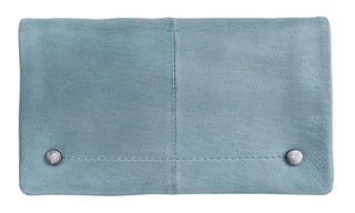 Sky Blue Handcrafted Leather Wallet