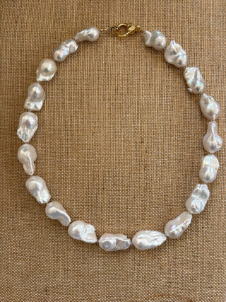 Baroque Pearl Statement Strand Necklace