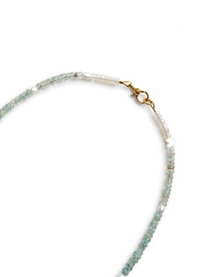 Pastel Multi Aquamarine & Pearl Necklace