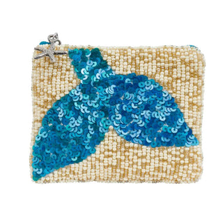 Mermaid Tail Beaded Coin Pouch
