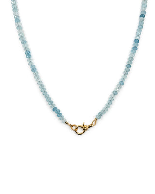 Aquamarine Mini Charm Holder Necklaces
