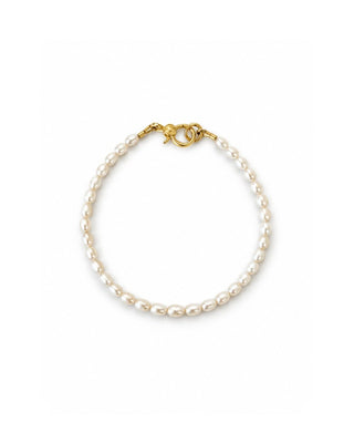 Tiny Pearl Charm Holder Bracelet