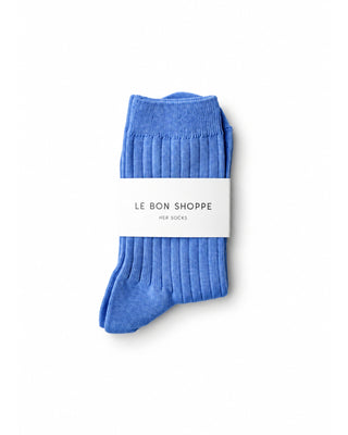 Cotton Ribbed Knit Socks