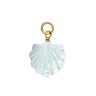 Mother of Pearl Scallop Shell Charm