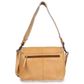 Tan Handcrafted Leather Shoulder Bag & Crossbody